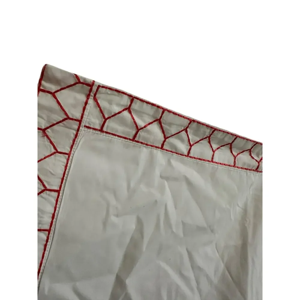 John Robshaw Home cotton‎ pillowcase orange white  26'' X 26''